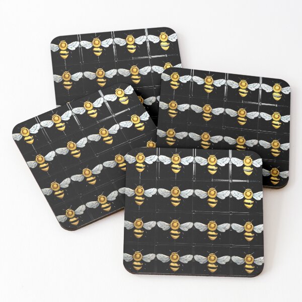Item preview, Busy busy little bee - a vibrant bee stained glass pattern  designed and sold by PrettyDecor.