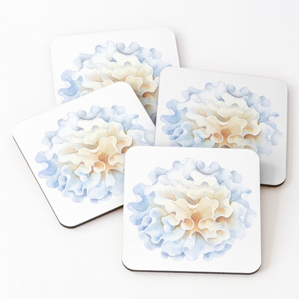 Item preview, Watercolor Snow Fungus mushroom designed and sold by Ekaterina Glazkova.