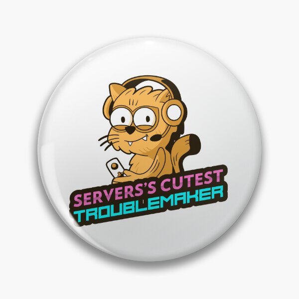 Item preview, Servers’s Cutest Troublemaker – Discord Kitten Gaming Vibes designed and sold by Memorph.