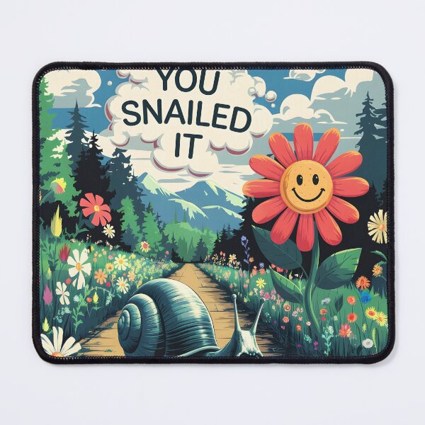 Item preview, You snailed it cute digitalart designed and sold by EmeraldeaArt.