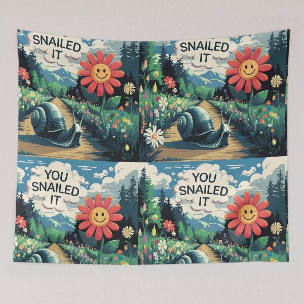 Item preview, You snailed it cute digitalart designed and sold by EmeraldeaArt.