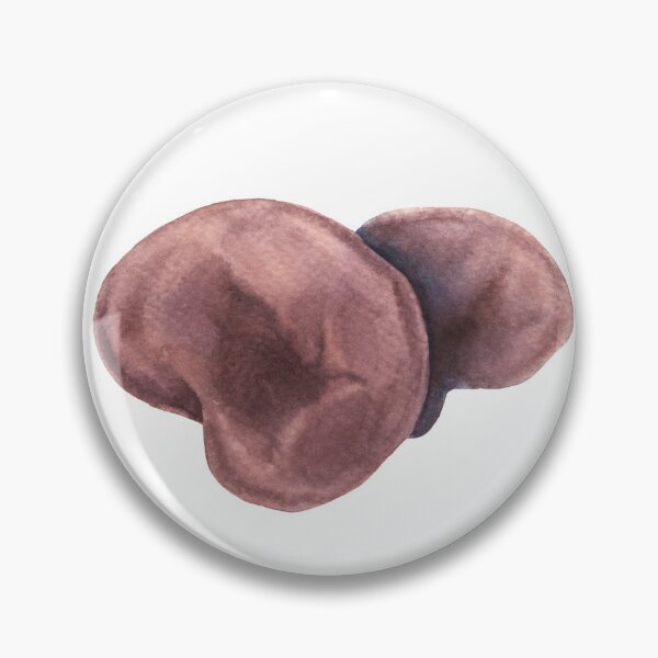 Item preview, Watercolor Wood Ear mushroom designed and sold by Ekaterina Glazkova.