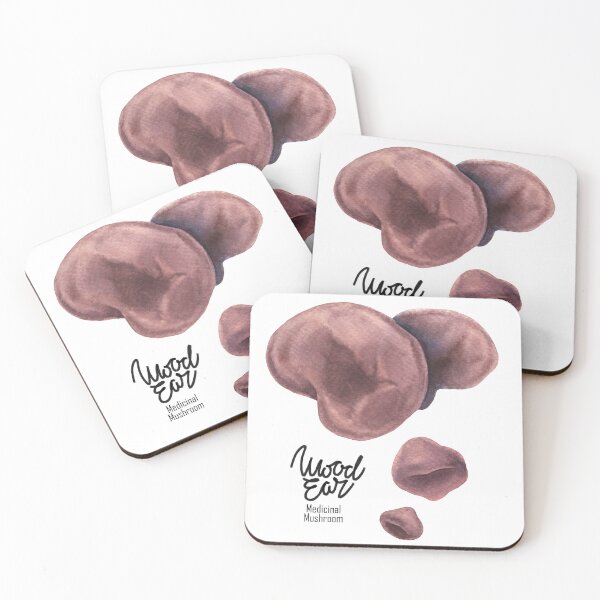 Item preview, Watercolor Wood Ear mushroom designed and sold by Ekaterina Glazkova.