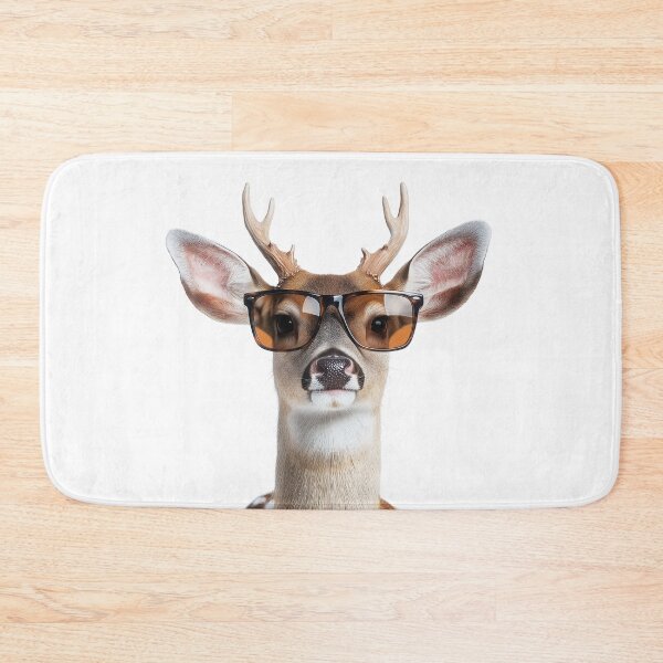 Item preview, Funny cool White tailed deer wearing sunglasses designed and sold by LazyOwlStore.