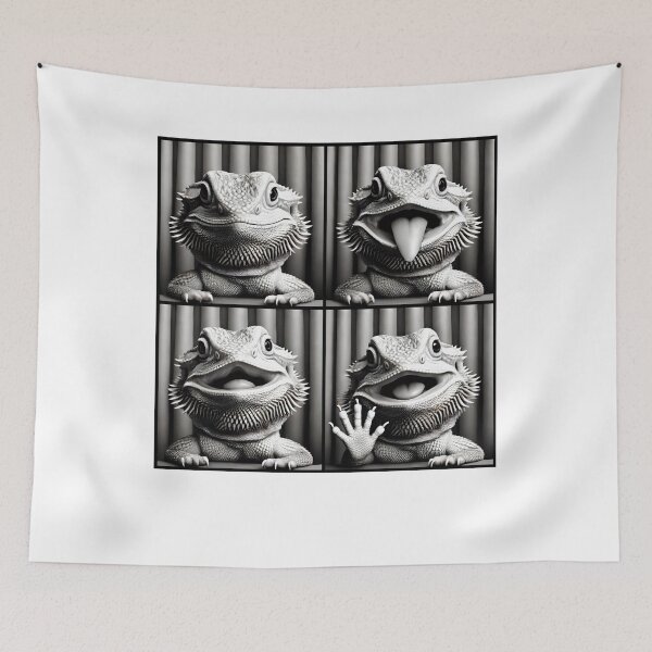 Item preview, Cute Bearded Dragon Selfie Photo Funny Photobooth Bearded Dragon Lover designed and sold by Kimberley King Art  King Art.