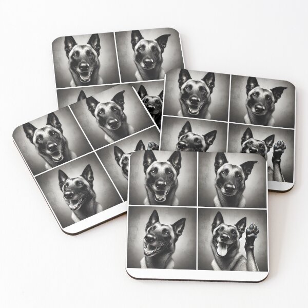 Item preview, Cute Belgian Malinois Selfie Photo Funny Photobooth Dog Lover designed and sold by Kimberley King Art  King Art.