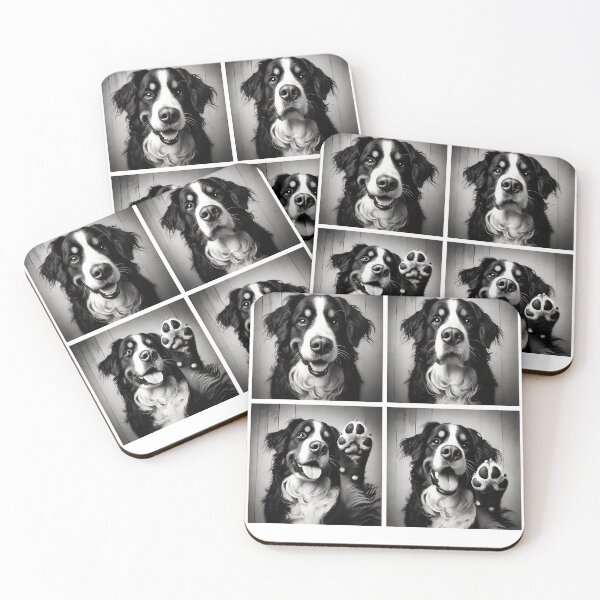 Item preview, Cute Bernese Mountain Dog Selfie Photo Funny Photobooth Dog Lover designed and sold by Kimberley King Art  King Art.