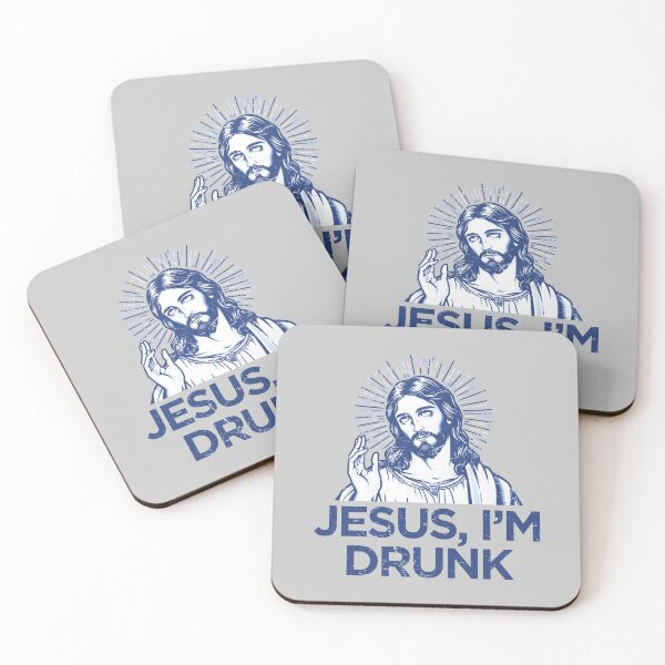 Item preview, Jesus I'm Drunk designed and sold by CreepyCornerArt.