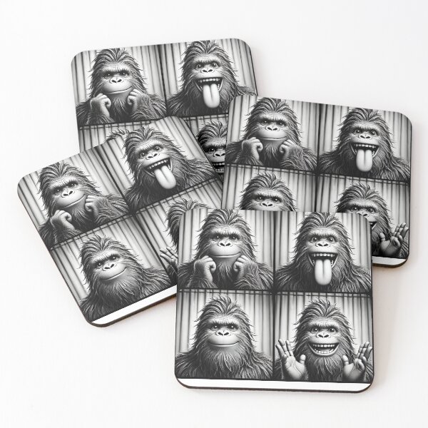 Item preview, Cute Bigfoot Selfie Photo Funny Photobooth Sasquatch Lover designed and sold by Kimberley King Art  King Art.