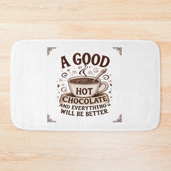 Item preview, Comfort in a Cup - Hot Chocolate Quote Design designed and sold by latelierdechris.