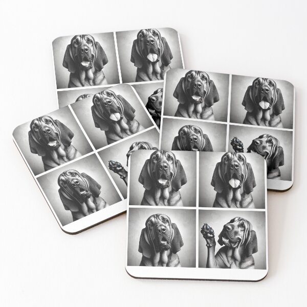 Item preview, Cute Bloodhound Selfie Photo Funny Photobooth Dog Lover designed and sold by Kimberley King Art  King Art.