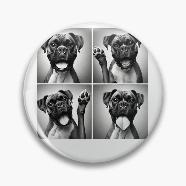 Item preview, Cute Boxer Selfie Photo Funny Photobooth Dog Lover designed and sold by Kimberley King Art  King Art.