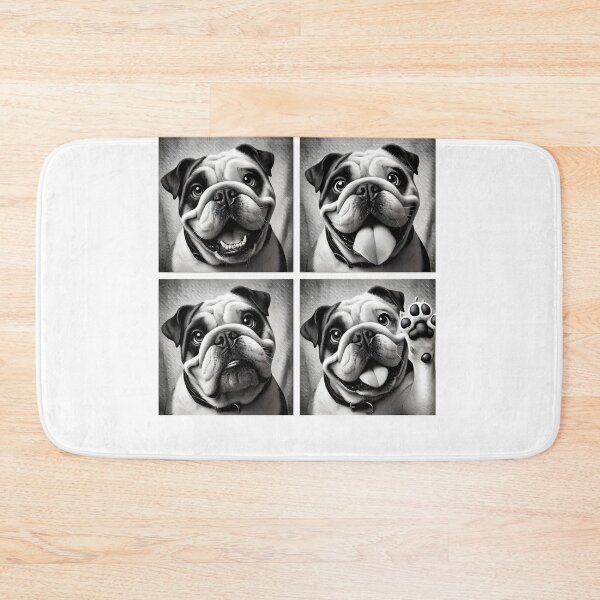 Item preview, Cute Bulldog Selfie Photo Funny Photobooth Dog Lover designed and sold by Kimberley King Art  King Art.