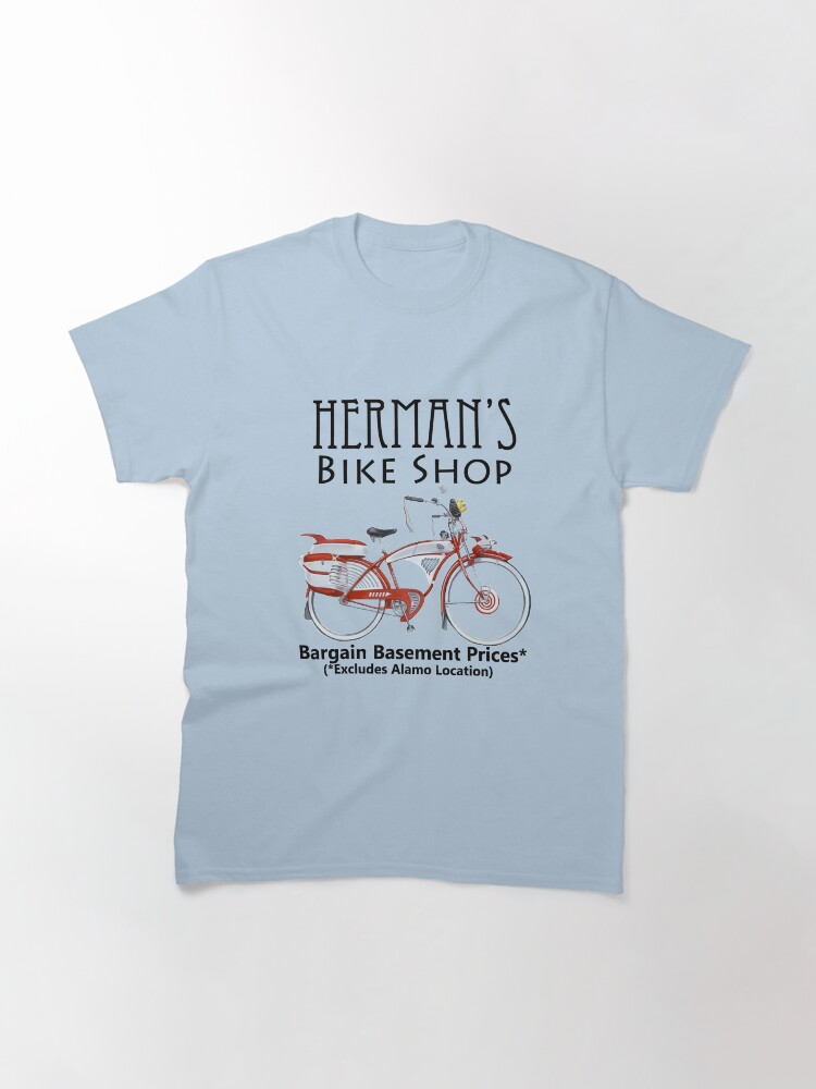 Thumbnail 3 of 7, Classic T-Shirt, Herman's Bike Shop designed and sold by tikitalkpodcast.