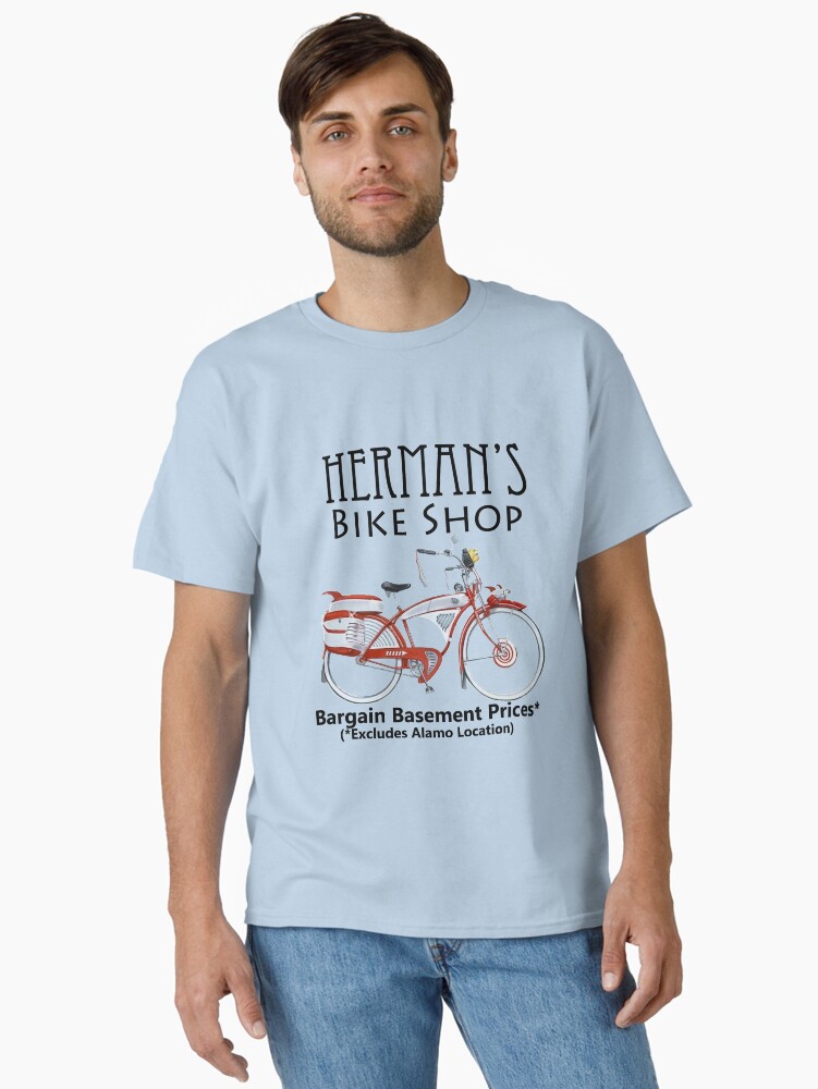 Thumbnail 2 of 7, Classic T-Shirt, Herman's Bike Shop designed and sold by tikitalkpodcast.