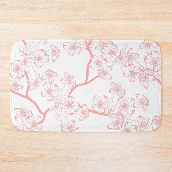 Item preview, pink sakura cherry blossom branch pattern  designed and sold by LivsPlantHouse.
