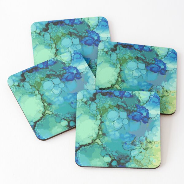 Item preview, Original abstract alcohol Ink painting transferred into digital art designed and sold by Klostee.