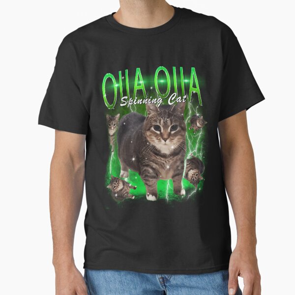 Item preview, Spinning Cat OIIA OIIA Electric Funny Meme Cat Design designed and sold by Damcoc.