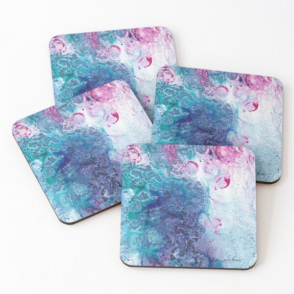 Item preview, Original abstract alcohol ink art, salt and ink on photographic paper designed and sold by Klostee.