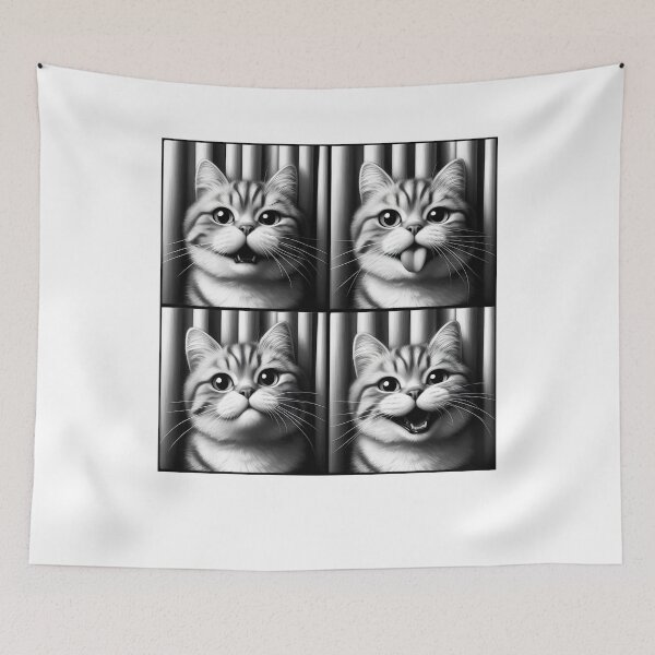 Item preview, Cute Cat Selfie Photo Funny Photobooth Kitten Lover designed and sold by Kimberley King Art  King Art.