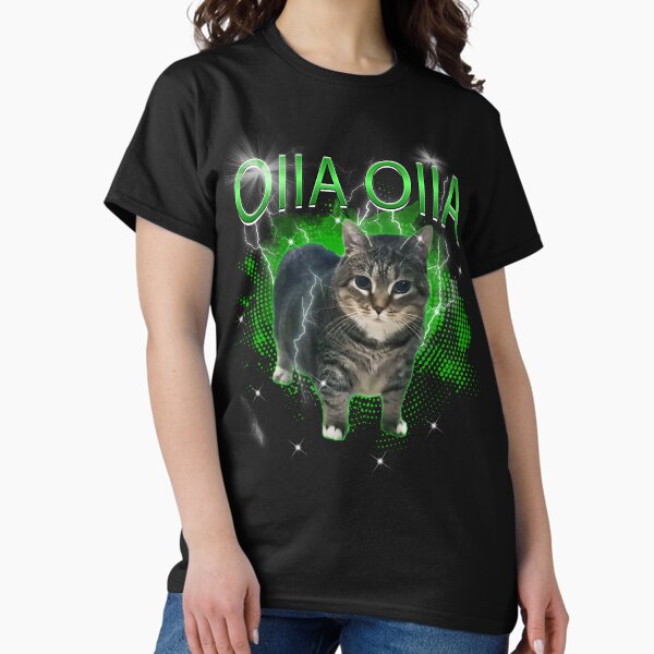 Aperçu de l'œuvre Copie de Spinning Cat OIIA OIIA Electric Funny Meme Cat Meme Design inspiré créée et vendue par Damcoc.