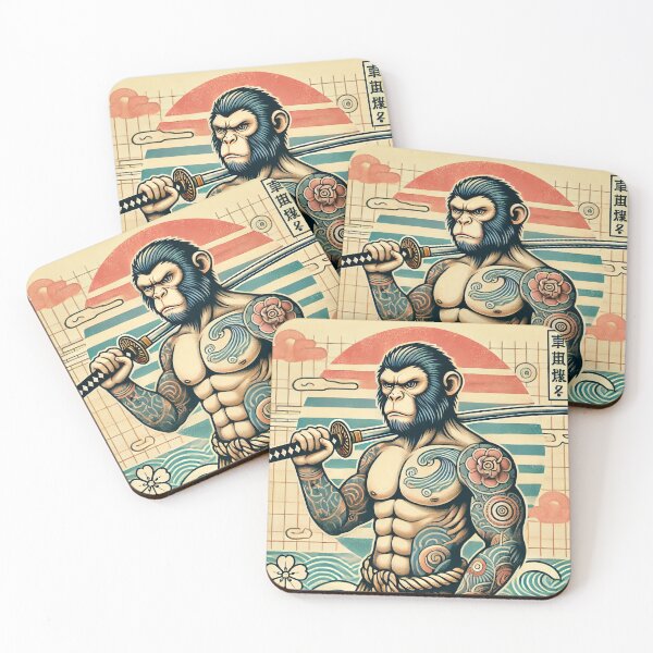 Item preview, Saru Oyabun – Monkey Zodiac (Showa Era Style) designed and sold by Wearablestore.