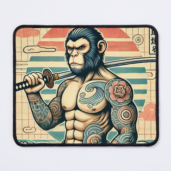 Item preview, Saru Oyabun – Monkey Zodiac (Showa Era Style) designed and sold by Wearablestore.