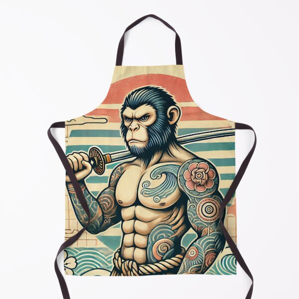 Item preview, Saru Oyabun – Monkey Zodiac (Showa Era Style) designed and sold by Wearablestore.