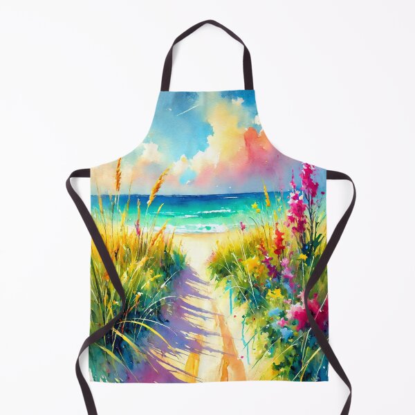Item preview, Tranquil Beach Path with Vibrant Flowers and Ocean View designed and sold by ChrisButler.