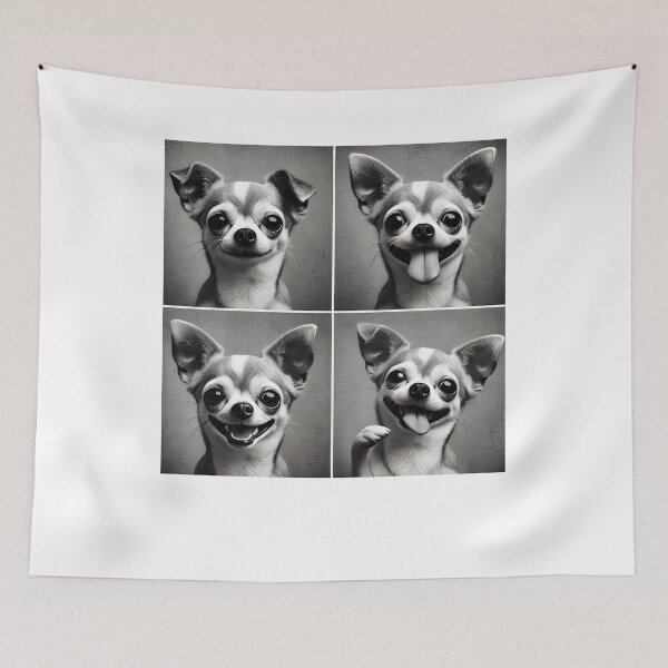 Item preview, Cute Chihuahua Selfie Photo Funny Photobooth Dog Lover designed and sold by Kimberley King Art  King Art.