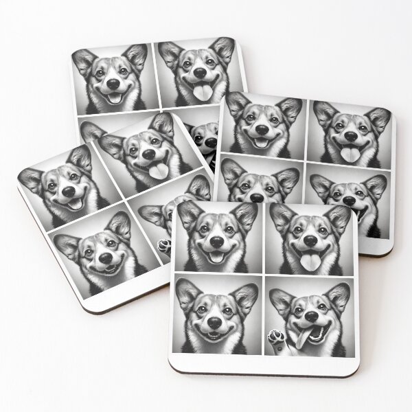 Item preview, Cute Corgi Selfie Photo Funny Photobooth Dog Lover designed and sold by Kimberley King Art  King Art.