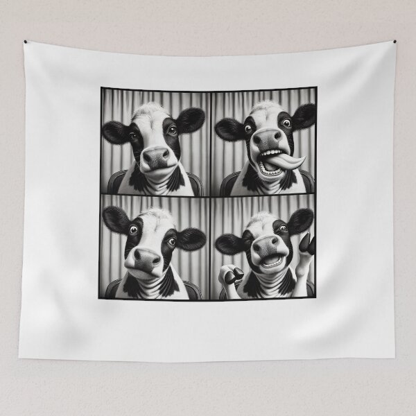 Item preview, Cute Cow Selfie Photo Funny Photobooth Cow Lover Farmer designed and sold by Kimberley King Art  King Art.