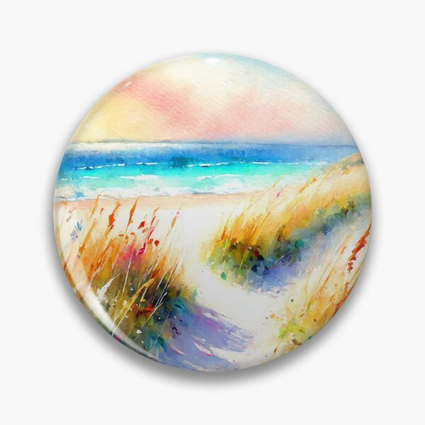 Item preview, Serene Beach Path with Coastal Wildflowers and Ocean Breeze designed and sold by ChrisButler.