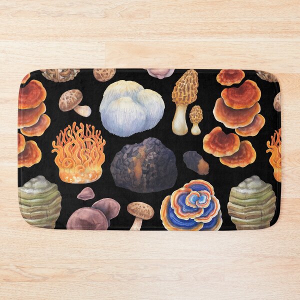 Item preview, Watercolor medicinal mushrooms designed and sold by Ekaterina Glazkova.