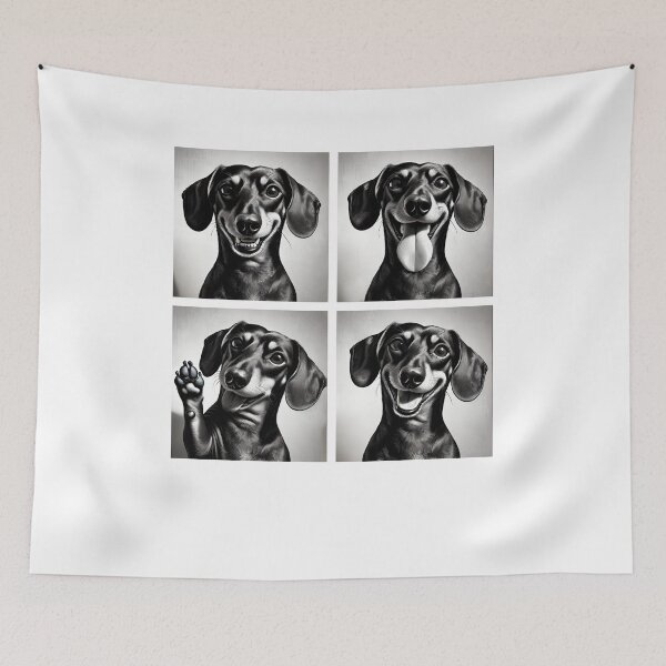 Item preview, Cute Dachshund Selfie Photo Funny Photobooth Dog Lover designed and sold by Kimberley King Art  King Art.
