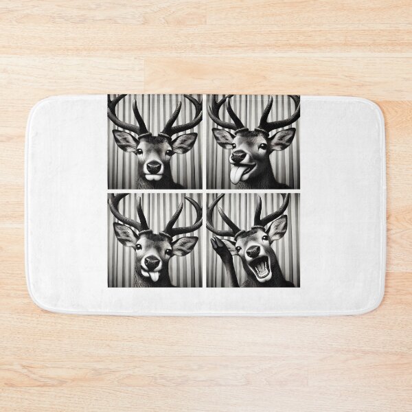 Item preview, Cute Deer Selfie Photo Funny Photobooth Deer Lover designed and sold by Kimberley King Art  King Art.