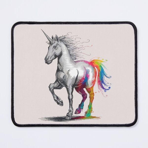 Item preview, scribble-drawn unicorn designed and sold by 123ks.