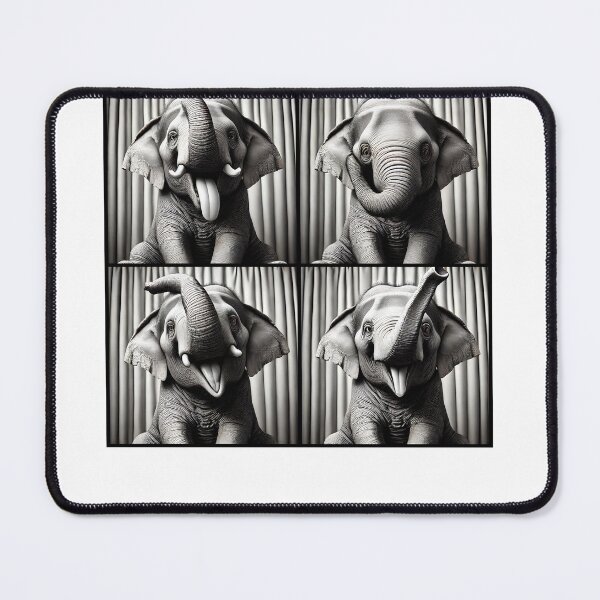 Item preview, Cute Elephant Selfie Photo Funny Photobooth Elephant Lover designed and sold by Kimberley King Art King Art.