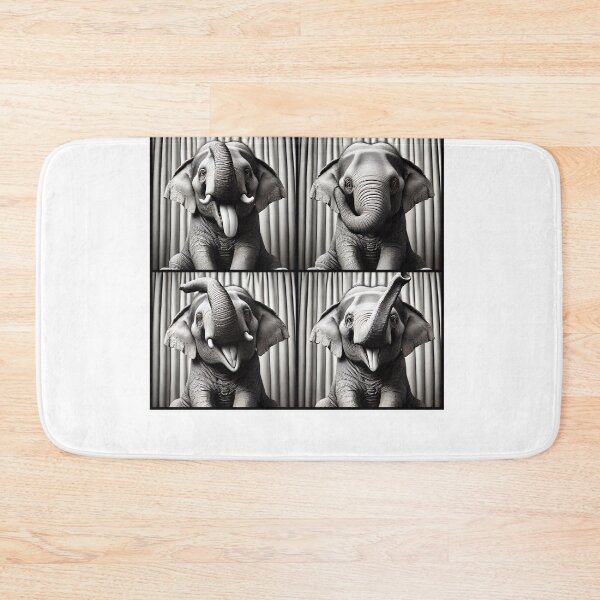 Item preview, Cute Elephant Selfie Photo Funny Photobooth Elephant Lover designed and sold by Kimberley King Art  King Art.