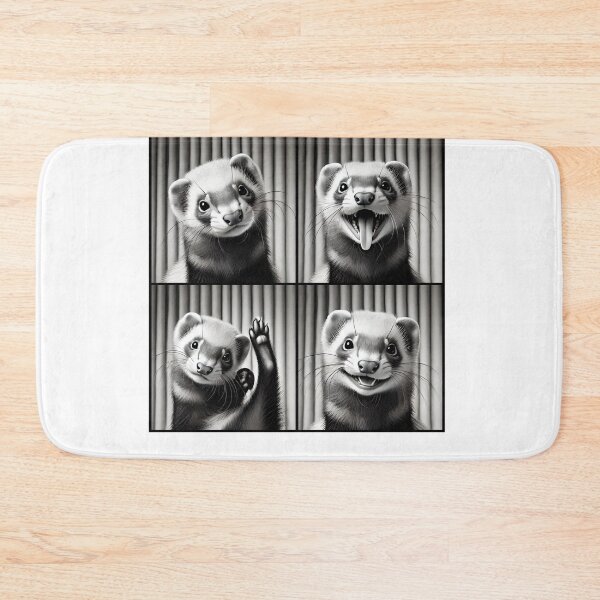 Item preview, Cute Ferret Selfie Photo Funny Photobooth Ferret Lover designed and sold by Kimberley King Art  King Art.