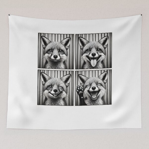 Item preview, Cute Fox Selfie Photo Funny Photobooth Fox Lover designed and sold by Kimberley King Art  King Art.