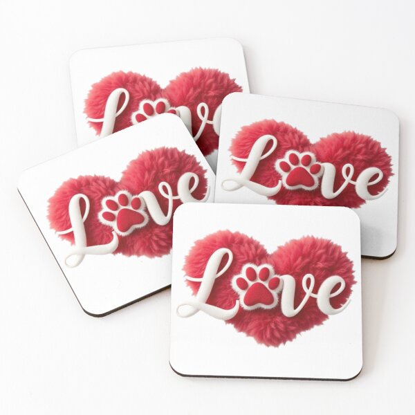 Item preview, Furry Love - Paw and Heart Design for Pet Lovers designed and sold by latelierdechris.