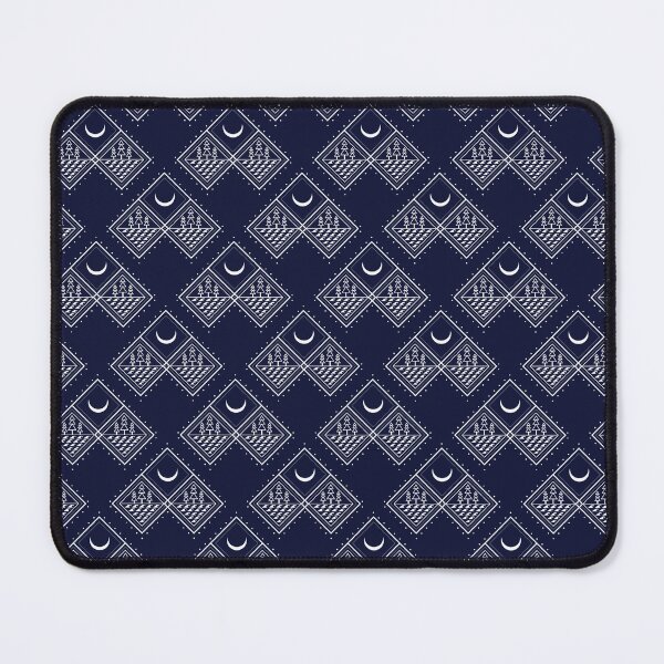 Item preview, Tribal pattern, crescent moon rising between mountains designed and sold by Maewhaw-digital art.