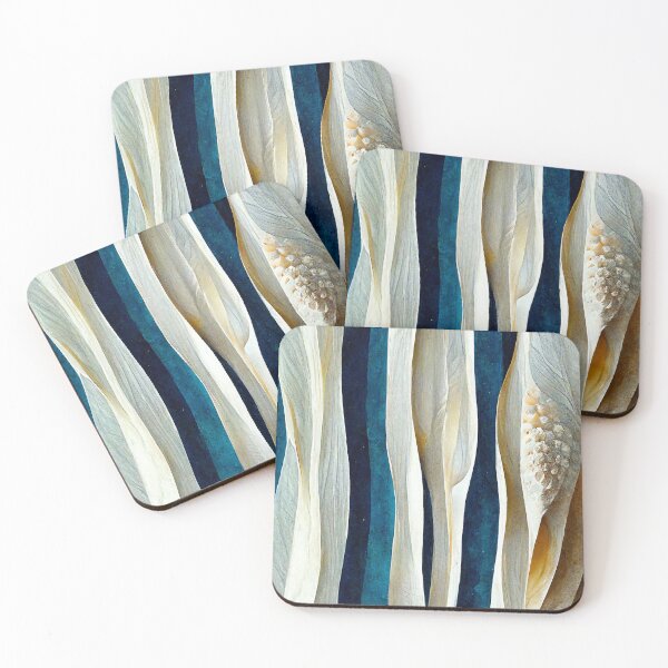 Item preview, Oceanic play of colors – vertical current in sand & blue designed and sold by sabantha.