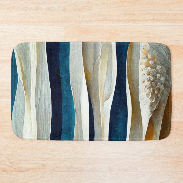 Item preview, Oceanic play of colors – vertical current in sand & blue designed and sold by sabantha.