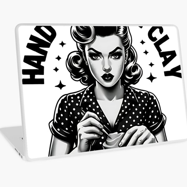 Item preview, Hand Over The Clay and No One Gets Thrown – Funny Vintage Pottery Housewife designed and sold by CuteDesignables.
