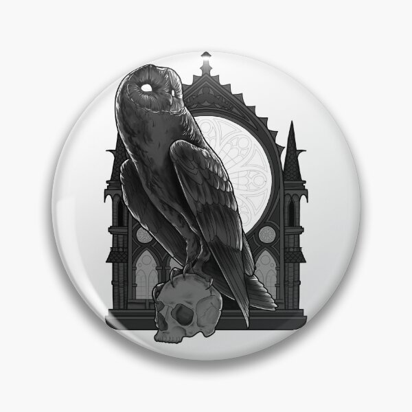 Item preview, Gothic church barn owl dark academia alternative designed and sold by Miska-art.