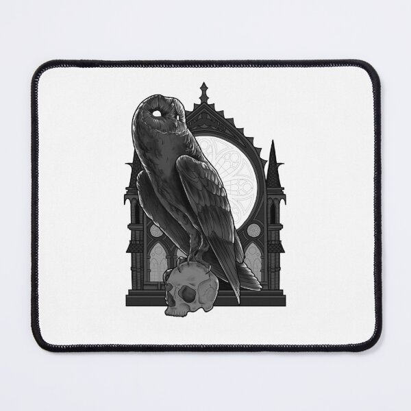 Item preview, Gothic church barn owl dark academia alternative designed and sold by Miska-art.