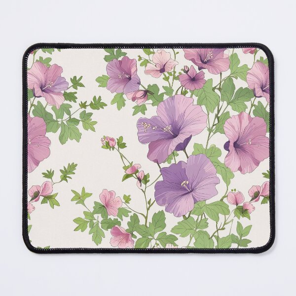 Item preview, Tree Mallow flower pattern designed and sold by CoolPixels.