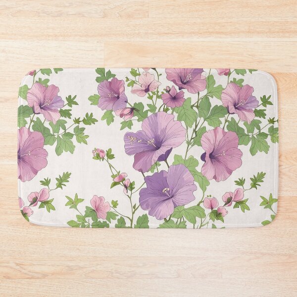 Item preview, Tree Mallow flower pattern designed and sold by CoolPixels.